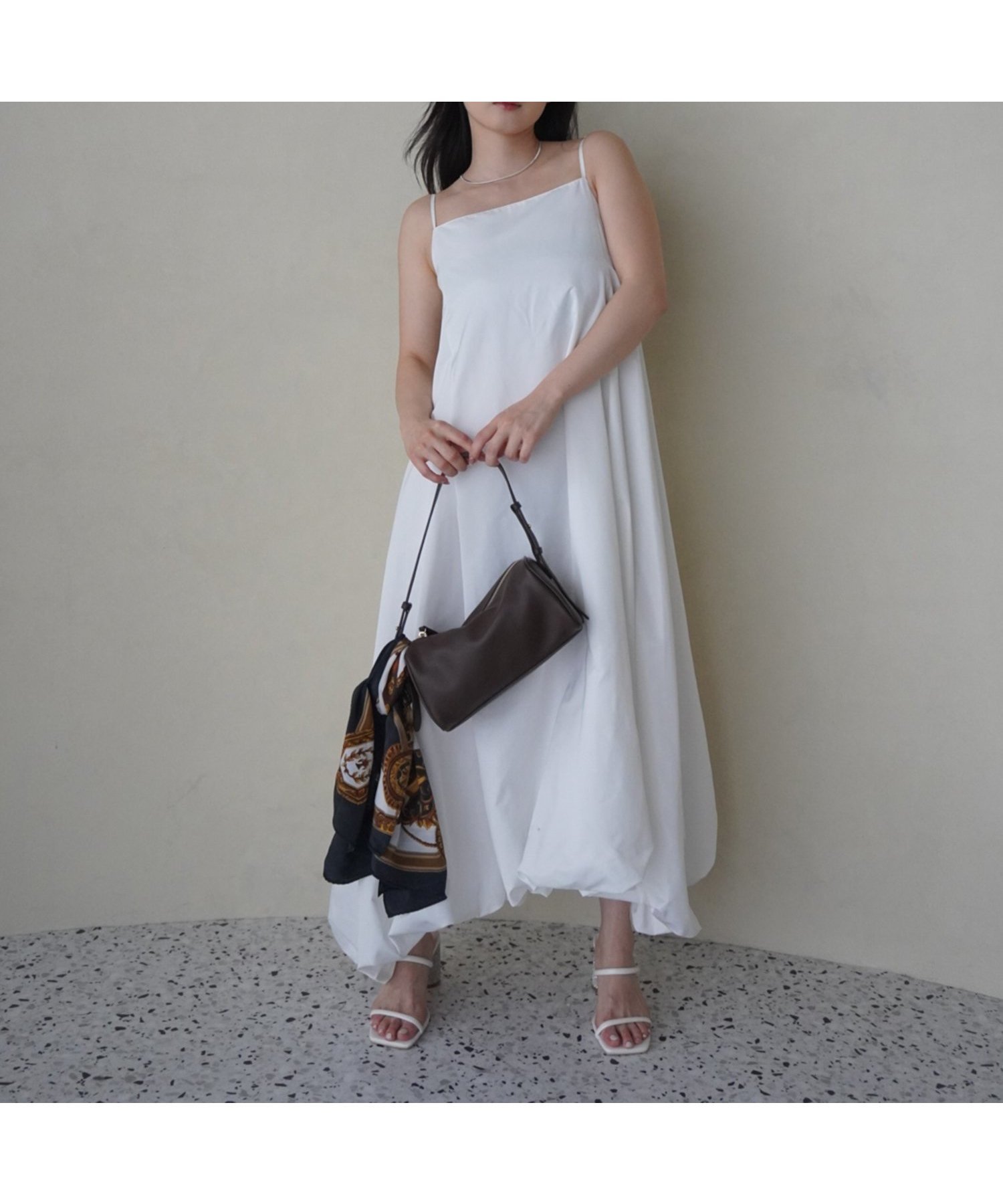 【エイミーイストワール/eimy istoire】のバックベルトバルーンロングワンピース 人気、トレンドファッション・服の通販 founy(ファニー) 　ファッション　Fashion　レディースファッション　Fashion for Women　ワンピース　Dresses　ベルト&ウエストマーク　Belts & Waist Accessories　アクセサリー　Fashion Accessories　春　Spring　軽量　Lightweight, Ultra Light　サンダル　Sandals, Summer Shoes　シンプル　Simple, Minimal　スクエア　Square, Square Shape　ダブル　Double, Double-Breasted　バルーン　Balloon, Balloon Silhouette　フォルム　Silhouette, Form　フロント　Front, Front Design　ロング　Long, Long-Length　S/S・春夏　SS, Spring/Summer, Warm Season　再入荷　Restock / Back in Stock　夏　Summer　 other-1|ID: prp329100004837596 ipo3291000000035246593