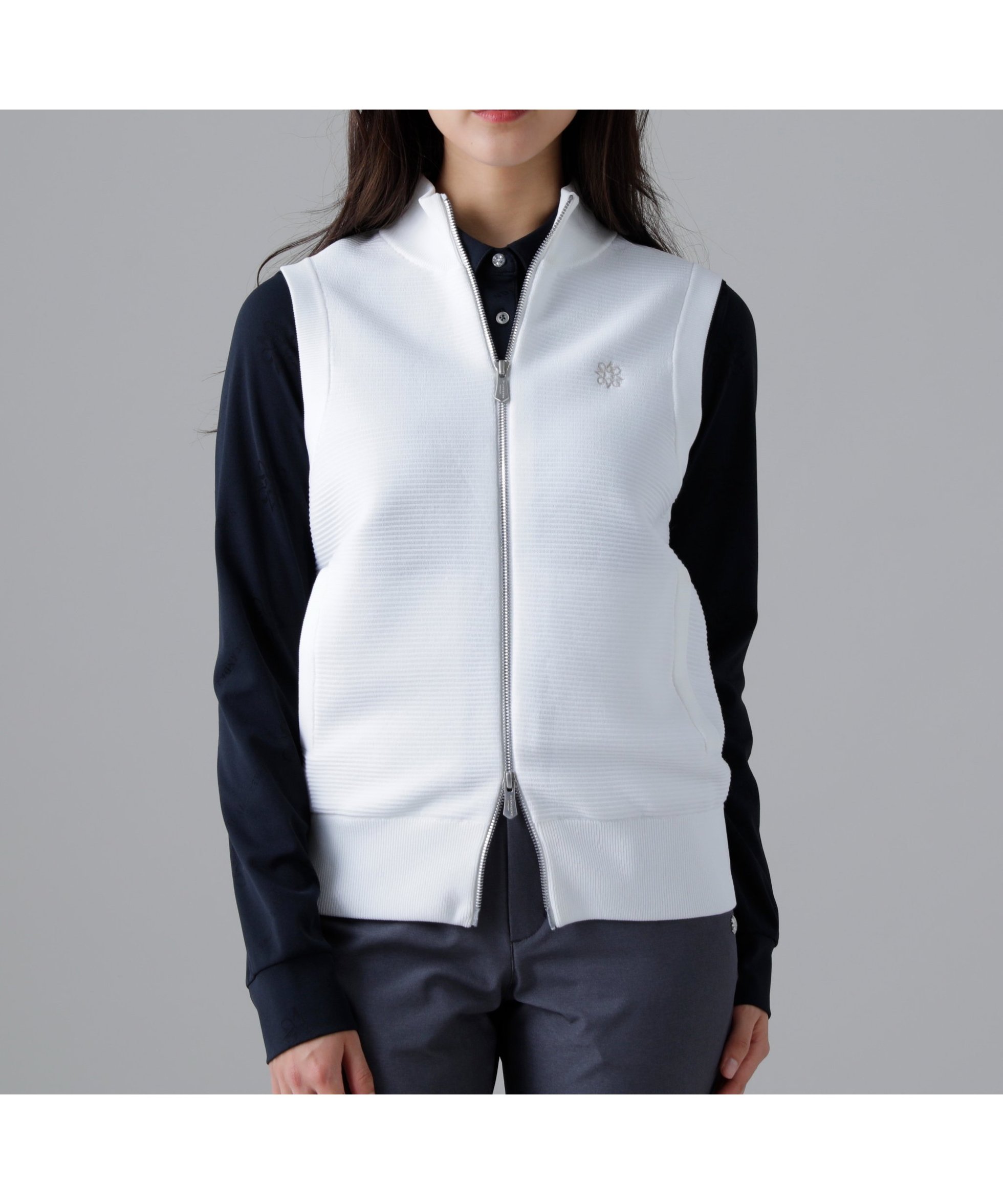 【セントアンドリュース/St ANDREWS】の14Gフルジップアップニットベスト (WOMENS) 人気、トレンドファッション・服の通販 founy(ファニー) 　ファッション　Fashion　レディースファッション　Fashion for Women　アウター　Coat / Outerwear Collection　トップス・カットソー　Cut & Sew Tops　ニット　Knit Tops & Sweaters　ベスト&ジレ / 重ね着スタイル　Vests & Gilets　インナー　Innerwear　ゴルフ　Golf　バランス　Balance, Style Balance　フロント　Front, Front Design　軽量　Lightweight, Ultra Light　 other-1|ID: prp329100004837597 ipo3291000000035246696