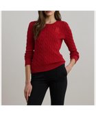 【ラルフローレン/RALPH LAUREN】のボタントリム ケーブルニット コットン セーター 人気、トレンドファッション・服の通販 founy(ファニー) ファッション Fashion レディースファッション Fashion for Women トップス・カットソー Cut & Sew Tops ニット Knit Tops & Sweaters クラシック Classic, Timeless Style スリム Slim, Slim Fit セーター Sweater, Knitwear 長袖 Long Sleeve, Full Sleeve フィット Fit, Slim Fit thumbnail 600レッド|ID: prp329100004837598 ipo3291000000035246710