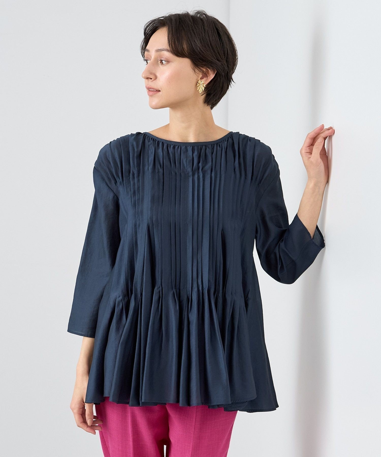 【アナイ/ANAYI】のシアーオーガンジーマチフレア ブラウス 人気、トレンドファッション・服の通販 founy(ファニー) 　ファッション　Fashion　レディースファッション　Fashion for Women　トップス・カットソー　Cut & Sew Tops　シャツ・ブラウス・オフィスカジュアル　Elegant Blouses & Button-Ups　オーガンジー　Organza Fabric　シアー　Sheer, See-Through　ショート　Short, Short Length　スマート　Smart, Elegant　ロング　Long, Long-Length　S/S・春夏　SS, Spring/Summer, Warm Season　再入荷　Restock / Back in Stock　夏　Summer　 other-1|ID: prp329100004837607 ipo3291000000035246848