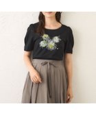 【トゥー ビー シック/TO BE CHIC】のぼかしフラワーモチーフ プルオーバー 人気、トレンドファッション・服の通販 founy(ファニー) ファッション Fashion レディースファッション Fashion for Women トップス・カットソー Cut & Sew Tops カジュアルプルオーバー・ニットトップス Pullovers & Knit Tops / Casual Pullovers 花柄・フラワープリント・モチーフ Floral Prints & Motifs / Flower Pattern Tops コンパクト Compact, Small Size ドレープ Drape, Draping Fabric ビジュー Bijou, Jewel-like Accent フラワー Flower, Floral モチーフ Motif, Design Theme エレガント 上品 Elegant thumbnail ブラック|ID: prp329100004837619 ipo3291000000035247098