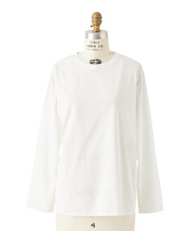【ドゥロワー/DRAWER】のコットン天竺ロングスリーブTシャツ 人気、トレンドファッション・服の通販 founy(ファニー) ファッション Fashion レディースファッション Fashion for Women トップス・カットソー Cut & Sew Tops シャツ・ブラウス・オフィスカジュアル Elegant Blouses & Button-Ups ロングTシャツ・Tシャツ Longline T-Shirts & Tees カッティング Cutting Detail カットソー Cut and Sewn Top スリーブ Sleeve, Long Sleeve / Short Sleeve ロング Long, Long-Length エレガント 上品 Elegant |ID:prp329100004837644