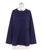 【ドゥロワー/DRAWER】のコットン天竺ロングスリーブTシャツ 人気、トレンドファッション・服の通販 founy(ファニー) ファッション Fashion レディースファッション Fashion for Women トップス・カットソー Cut & Sew Tops シャツ・ブラウス・オフィスカジュアル Elegant Blouses & Button-Ups ロングTシャツ・Tシャツ Longline T-Shirts & Tees カッティング Cutting Detail カットソー Cut and Sewn Top スリーブ Sleeve, Long Sleeve / Short Sleeve ロング Long, Long-Length エレガント 上品 Elegant thumbnail NAVY|ID: prp329100004837644 ipo3291000000035247406