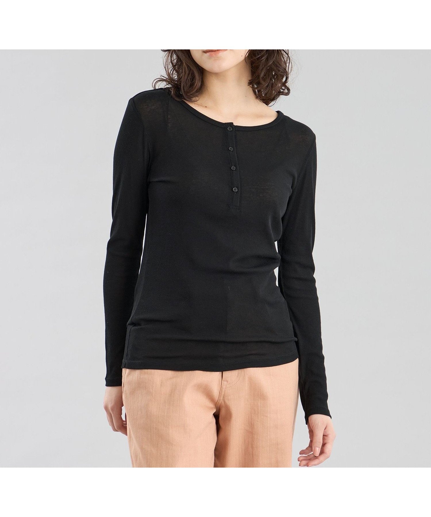 【マッキントッシュ フィロソフィー/MACKINTOSH PHILOSOPHY】のGREY LABEL シアーヘンリーネック インテリア・キッズ・メンズ・レディースファッション・服の通販 founy(ファニー) 　ファッション　Fashion　レディースファッション　Fashion for Women　おすすめ　Recommended / Our Picks　インナー　Innerwear　コレクション　Collection, Seasonal Line　スーピマ　Supima, Premium Cotton　エレガント 上品　Elegant　冬　Winter / This Winter　夏　Summer　春　Spring　秋　Autumn　ブラック|ID: prp329100004837647 ipo3291000000035247423