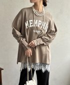 【ドゥドゥ/DouDou】の【WEB限定】MEMPHISドルマンロゴロンTEE 人気、トレンドファッション・服の通販 founy(ファニー) ファッション Fashion レディースファッション Fashion for Women トップス・カットソー Cut & Sew Tops ロングTシャツ・Tシャツ Longline T-Shirts & Tees スマート Smart, Elegant 雑誌 Magazine, Fashion Magazine フロント Front, Front Design S/S・春夏 SS, Spring/Summer, Warm Season 再入荷 Restock / Back in Stock 夏 Summer 2026年 2026 thumbnail カーキ|ID: prp329100004837650 ipo3291000000035247478
