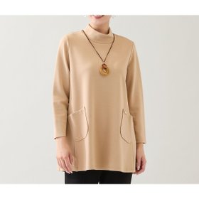 【ミゼール/MISSEL】の【保温性・洗える】パッチポケットチュニック 人気、トレンドファッション・服の通販 founy(ファニー) ファッション Fashion レディースファッション Fashion for Women トップス・カットソー Cut & Sew Tops エレガント 上品 Elegant オレンジ Orange 洗える Machine Washable ストール Stole, Wrap チュニック Tunic, Long Top ネックレス Necklace, Pendant Necklace 人気 Popular, Best Seller 長袖 Long Sleeve, Full Sleeve プレート Plate, Dish ポケット Pocket, Pocket Detail |ID:prp329100004837653