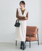 【ピエロ/Pierrot】のツイードVネックジャンパースカート 人気、トレンドファッション・服の通販 founy(ファニー) ファッション Fashion レディースファッション Fashion for Women スカート Skirts インナー Innerwear クラシカル Classical, Vintage-Inspired ツイード Twill, Twill Weave フリンジ Fringe, Tassel エレガント 上品 Elegant thumbnail オフホワイト|ID: prp329100004837656 ipo3291000000035247532