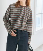 【スピック&スパン/Spick & Span】のマルチボーダーTシャツ 人気、トレンドファッション・服の通販 founy(ファニー) ファッション Fashion レディースファッション Fashion for Women トップス・カットソー Cut & Sew Tops シャツ・ブラウス・オフィスカジュアル Elegant Blouses & Button-Ups ロングTシャツ・Tシャツ Longline T-Shirts & Tees シンプル Simple, Minimal ボーダー Border, Stripe thumbnail ブラウンベース|ID: prp329100004838044 ipo3291000000035251218