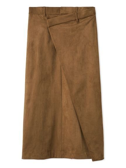 【ミラオーウェン/Mila Owen】の【セットアップ対応】スウェードアシメストレートスカート インテリア・キッズ・メンズ・レディースファッション・服の通販 founy(ファニー) 　雑誌掲載アイテム　Magazine Picks & Fashion Features　ファッション雑誌　Fashion Magazines　ジゼル　GISELe　ファッション　Fashion　レディースファッション　Fashion for Women　セットアップ　Matching Sets　スカート・ミニ/ミディ/マキシ　Skirts / Mini, Midi & Maxi Skirts　ストレート　Straight, Straight Cut　スマート　Smart, Elegant　セットアップ　Set-Up, Coordinated Outfit　雑誌　Magazine, Fashion Magazine　トレンド　Trend, Trending Now　2月号　February Issue, Feb. Edition　フロント　Front, Front Design　リアル　Real, Realistic　リュクス　Luxury, Elegant, High-End, Chic　おすすめ　Recommended / Our Picks　エレガント 上品　Elegant　CML[038]|ID: prp329100004838385 ipo3291000000035256054