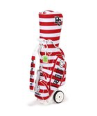 【パーリーゲイツ/PEARLY GATES / MEN】のキャスター付きボーダー柄キャディバッグ (46インチ対応)(9型) (UNISEX) レッド1|ID: prp329100004839115 ipo3291000000035262526