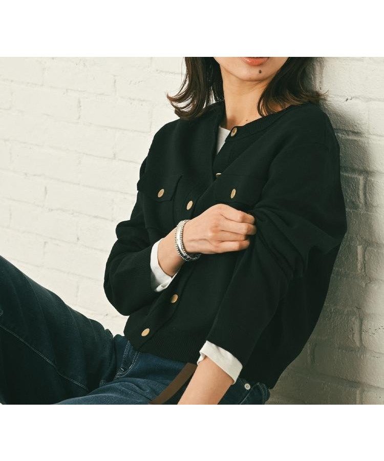 【アンタイトル/UNTITLED】の【洗える/ジャケット風】ミラノリブカーディガン 人気、トレンドファッション・服の通販 founy(ファニー) 　ファッション　Fashion　レディースファッション　Fashion for Women　インナー　Innerwear　洗える　Machine Washable　カーゴパンツ　Cargo Pants, Utility Pants　コンパクト　Compact, Small Size　ジャケット　Jacket, Outerwear　ストレッチ　Stretch, Stretchy Fabric　スニーカー　Sneakers, Trainers　スマート　Smart, Elegant　タートルネック　Turtleneck, High Neck　デニム　Denim, Jeans Material　フラップ　Flap, Flap Pocket　ポケット　Pocket, Pocket Detail　メタル　Metal, Metal Parts　 other-1|ID: prp329100004839235 ipo3291000000035263969