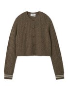 【ミラオーウェン/Mila Owen】のカシミヤタッチ配色ケーブルニットカーディガン MOC[056]|ID: prp329100004839823 ipo3291000000035330284