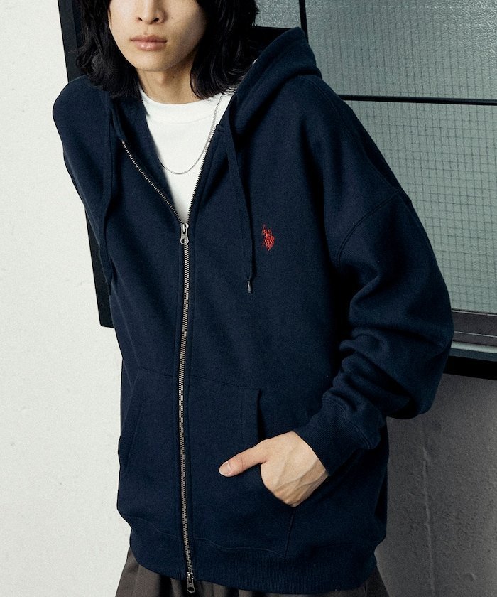 【フリークスストア/FREAK'S STORE】の別注 FULL ZIP HOODIE/フルジップフーディー/裏起毛スウェットパーカー 25AW インテリア・キッズ・メンズ・レディースファッション・服の通販 founy(ファニー) ファッション Fashion レディースファッション Fashion for Women トップス・カットソー Cut & Sew Tops レディースパーカー・カジュアルフーディー Casual Hoodies & Sweatshirts スウェット・クルーネックトップス Sweatshirts & Crewnecks / Relaxed Fit Sweat Tops 2025年 2025 2025-2026秋冬・A/W Autumn/Winter 2025–26 AW25–26 冬 Winter / This Winter インナー Innerwear シンプル Simple, Minimal ジップ Zip, Zipper トレンド Trend, Trending Now リラックス Relax, Relaxed Fit ワンポイント One Point, Statement Accent 別注 Limited Edition, Custom Order A/W・秋冬 Autumn/Winter ネイビー|ID: prp329100004839833 ipo3291000000035268849