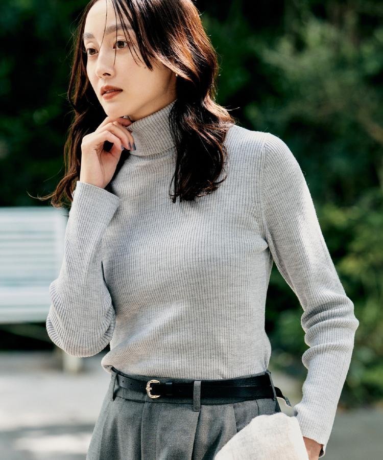 【アンタイトル/UNTITLED】の【洗える/アンサンブル可能/ウール100%】リブタートルネックウールニット インテリア・キッズ・メンズ・レディースファッション・服の通販 founy(ファニー) ファッション Fashion レディースファッション Fashion for Women トップス・カットソー Cut & Sew Tops ニット Knit Tops & Sweaters アンサンブルニット Knit Ensembles & Twin Sets タートルネック・ハイネックトップス Turtlenecks & High-Neck Tops アンサンブル Ensemble Set 洗える Machine Washable コンパクト Compact, Small Size ジャケット Jacket, Outerwear タートルネック Turtleneck, High Neck ボトム Bottoms, Lower Wear おすすめ Recommended / Our Picks ライトグレー|ID: prp329100004839851 ipo3291000000035268932