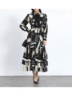 【ヴァン/Vin】のモノトーンジオメトリックワンピース ブラック|ID: prp329100004841129 ipo3291000000035281892