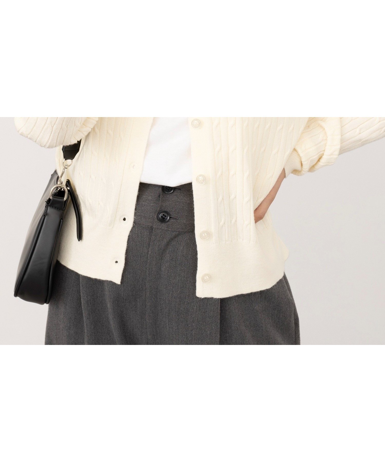 【セットアップセブン/SETUP7】のU.S. POLO ASSN./ワンポイントロゴ ポニー刺繍 ミニケーブルカーディガン インテリア・キッズ・メンズ・レディースファッション・服の通販 founy(ファニー) 　ファッション　Fashion　レディースファッション　Fashion for Women　トップス・カットソー　Cut & Sew Tops　カーディガン・羽織り　Layered Style Cardigans　ウォーム　Warm Fabric　カーディガン　Cardigan, Knitwear　コンパクト　Compact, Small Size　スポーツ　Sports, Activewear　センター　Center, Center Line　タイトスカート　Pencil Skirt, Tight Skirt　タンク　Tank Top, Sleeveless Top　バランス　Balance, Style Balance　リラックス　Relax, Relaxed Fit　ロング　Long, Long-Length　ワンポイント　One Point, Statement Accent　再入荷　Restock / Back in Stock　エレガント 上品　Elegant　IVO|ID: prp329100004843684 ipo3291000000035304146