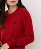 【セットアップセブン/SETUP7】のU.S. POLO ASSN./ワンポイントロゴ ポニー刺繍 ミニケーブルカーディガン WIN|ID: prp329100004843684 ipo3291000000035304158