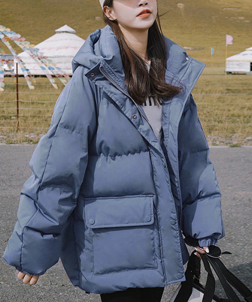 【ミニミニストア/miniministore】のフード中綿コートフェイクダウンジャケット インテリア・キッズ・メンズ・レディースファッション・服の通販 founy(ファニー) 　ファッション　Fashion　レディースファッション　Fashion for Women　アウター　Coat / Outerwear Collection　コート・ロングコート・ピーコート　Long Coats, Peacoats & More　レディースジャケット・軽アウター　Jackets　アウトドア　Outdoor Clothing　シンプル　Simple, Minimal　ジャケット　Jacket, Outerwear　スタイリッシュ　Stylish, Fashionable　ダウン　Down, Puffer　ブルゾン　Blouson, Bomber Jacket　冬　Winter / This Winter　軽量　Lightweight, Ultra Light　防寒　Cold Protection, Winter-Ready　ブルー|ID: prp329100004843868 ipo3291000000035307002