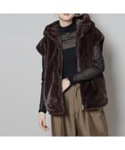 【ナノ ユニバース/nano universe】のフェイクファーフードベスト ブラウン|ID: prp329100004843900 ipo3291000000035307470