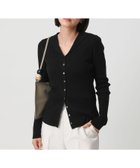 【ビューティ&ユース ユナイテッドアローズ/BEAUTY&YOUTH / UNITED ARROWS】のコットンカシミヤ リブセーラーカラー カーディガン ウォッシャブル BLACK|ID: prp329100004843917 ipo3291000000035307751