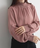 【ラナン/Ranan】のRanan/スカラップリブニット使いブラウス 人気、トレンドファッション・服の通販 founy(ファニー) ファッション Fashion レディースファッション Fashion for Women トップス・カットソー Cut & Sew Tops ニット Knit Tops & Sweaters シャツ・ブラウス・オフィスカジュアル Elegant Blouses & Button-Ups ジャケット Jacket, Outerwear スカラップ Scallop, Scalloped Edge スリーブ Sleeve, Long Sleeve / Short Sleeve デニム Denim, Jeans Material ハイネック High Neck, Mock Neck エレガント 上品 Elegant 切替 Switching, Contrast Panel thumbnail ピンク|ID: prp329100004843928 ipo3291000000035588830