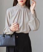 【ラナン/Ranan】のRanan/スカラップリブニット使いブラウス 人気、トレンドファッション・服の通販 founy(ファニー) ファッション Fashion レディースファッション Fashion for Women トップス・カットソー Cut & Sew Tops ニット Knit Tops & Sweaters シャツ・ブラウス・オフィスカジュアル Elegant Blouses & Button-Ups ジャケット Jacket, Outerwear スカラップ Scallop, Scalloped Edge スリーブ Sleeve, Long Sleeve / Short Sleeve デニム Denim, Jeans Material ハイネック High Neck, Mock Neck エレガント 上品 Elegant 切替 Switching, Contrast Panel thumbnail ライトグレージュ|ID: prp329100004843928 ipo3291000000035588833