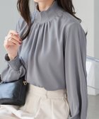 【ラナン/Ranan】のRanan/スカラップリブニット使いブラウス 人気、トレンドファッション・服の通販 founy(ファニー) ファッション Fashion レディースファッション Fashion for Women トップス・カットソー Cut & Sew Tops ニット Knit Tops & Sweaters シャツ・ブラウス・オフィスカジュアル Elegant Blouses & Button-Ups ジャケット Jacket, Outerwear スカラップ Scallop, Scalloped Edge スリーブ Sleeve, Long Sleeve / Short Sleeve デニム Denim, Jeans Material ハイネック High Neck, Mock Neck エレガント 上品 Elegant 切替 Switching, Contrast Panel thumbnail グレー|ID: prp329100004843928 ipo3291000000035588847