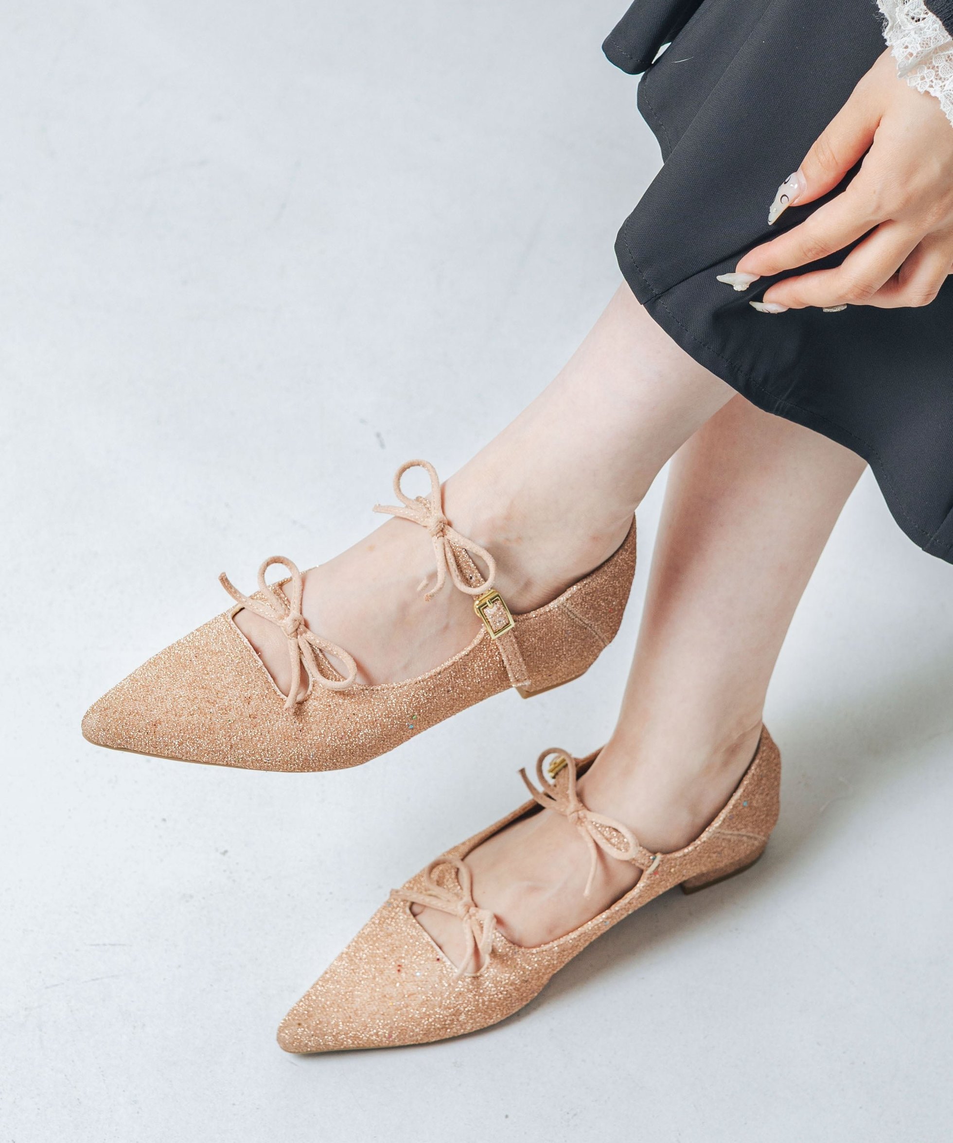 【イーボル/EVOL】の【軽量・柔らかい】ダブルリボンポインテッドパンプス インテリア・キッズ・メンズ・レディースファッション・服の通販 founy(ファニー) 　ファッション　Fashion　レディースファッション　Fashion for Women　オケージョン　Occasion Wear　コンビ　Combo, Combination Style　今季　This Season, Current Season　軽量　Lightweight, Ultra Light　ソックス　Socks, Hosiery　ダブル　Double, Double-Breasted　ヒョウ　Leopard, Animal Print　フェミニン　Feminine, Girly　ラップ　Wrap, Wrap Design　リボン　Ribbon, Bow　レオパード　Leopard, Animal Print　楽ちん　Easy Fit, Comfortable　おすすめ　Recommended / Our Picks　結婚式　Wedding　PKC|ID: prp329100004844046 ipo3291000000036091424