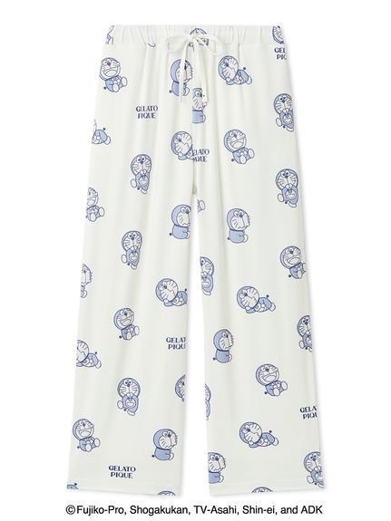 【ジェラート ピケ/gelato pique】の【ドラえもん】【レディース】総柄ロングパンツ 人気、トレンドファッション・服の通販 founy(ファニー) 　ファッション　Fashion　レディースファッション　Fashion for Women　パンツ　Pants & Trousers　カットソー　Cut and Sewn Top　スマート　Smart, Elegant　プリント　Print, Printed Pattern　ポケット　Pocket, Pocket Detail　ロング　Long, Long-Length　 other-1|ID: prp329100004844420 ipo3291000000035313217