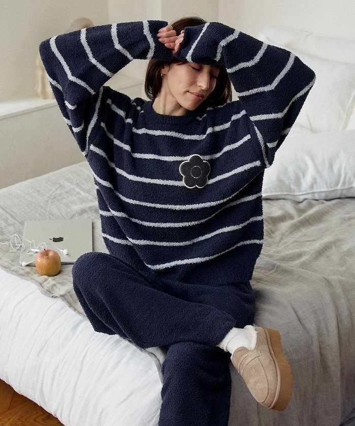 【フリークスストア/FREAK'S STORE】のデイジー ルームウェア セットアップ 限定展開 25AW26SS インテリア・キッズ・メンズ・レディースファッション・服の通販 founy(ファニー) 　ファッション　Fashion　レディースファッション　Fashion for Women　セットアップ　Matching Sets　2025年　2025　2025-2026秋冬・A/W　Autumn/Winter 2025–26 AW25–26　2026年　2026　冬　Winter / This Winter　スペシャル　Special, Limited Edition　セットアップ　Set-Up, Coordinated Outfit　ミニスカート　Mini Skirt, Short Skirt　リアル　Real, Realistic　リラックス　Relax, Relaxed Fit　ネイビー|ID: prp329100004844443 ipo3291000000036248917