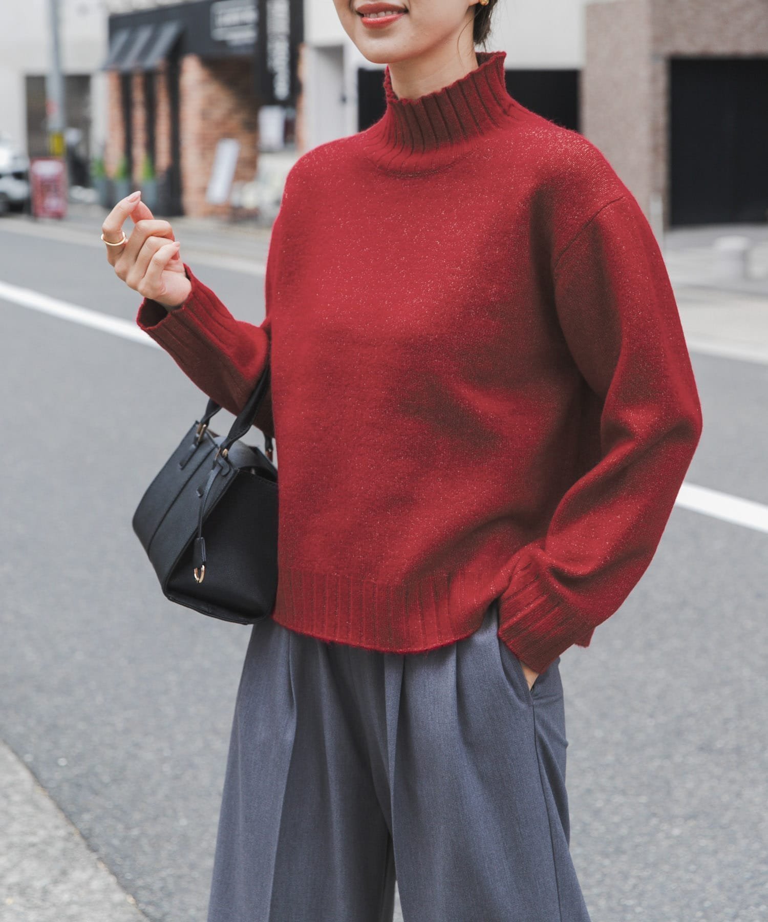 【アーバンリサーチ ドアーズ/URBAN RESEARCH DOORS】のタートルネックニットプルオーバー インテリア・キッズ・メンズ・レディースファッション・服の通販 founy(ファニー) 　ファッション　Fashion　レディースファッション　Fashion for Women　トップス・カットソー　Cut & Sew Tops　ニット　Knit Tops & Sweaters　カジュアルプルオーバー・ニットトップス　Pullovers & Knit Tops / Casual Pullovers　タートルネック・ハイネックトップス　Turtlenecks & High-Neck Tops　2025年　2025　2025-2026秋冬・A/W　Autumn/Winter 2025–26 AW25–26　冬　Winter / This Winter　おすすめ　Recommended / Our Picks　シンプル　Simple, Minimal　タートルネック　Turtleneck, High Neck　バランス　Balance, Style Balance　フォルム　Silhouette, Form　ミドル　Middle Length, Mid Height　エレガント 上品　Elegant　A/W・秋冬　Autumn/Winter　レッド|ID: prp329100004844971 ipo3291000000035328314