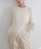 【リアン/Lian】のフリンジペプラムニット 人気、トレンドファッション・服の通販 founy(ファニー) ファッション Fashion レディースファッション Fashion for Women トップス・カットソー Cut & Sew Tops ニット Knit Tops & Sweaters thumbnail オフホワイト|ID: prp329100004844986 ipo3291000000035590751