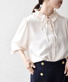 【シップス フォー ウィメン/SHIPS】のSHIPS any 洗濯機可能 サテン フリル カラー リボン シャツ ブラウス 人気、トレンドファッション・服の通販 founy(ファニー) ファッション Fashion レディースファッション Fashion for Women トップス・カットソー Cut & Sew Tops シャツ・ブラウス・オフィスカジュアル Elegant Blouses & Button-Ups 洗える Machine Washable ギャザー Gathered, Ruffled サテン Satin, Glossy Fabric ジャケット Jacket, Outerwear スラックス Slacks, Dress Pants タイトスカート Pencil Skirt, Tight Skirt 長袖 Long Sleeve, Full Sleeve フェミニン Feminine, Girly フリル Frill, Ruffle リボン Ribbon, Bow エレガント 上品 Elegant ビジネス 仕事 通勤 Business / Work / Commuting 2025年 2025 2025-2026秋冬・A/W Autumn/Winter 2025–26 AW25–26 thumbnail クリーム|ID: prp329100004845044 ipo3291000000035330196