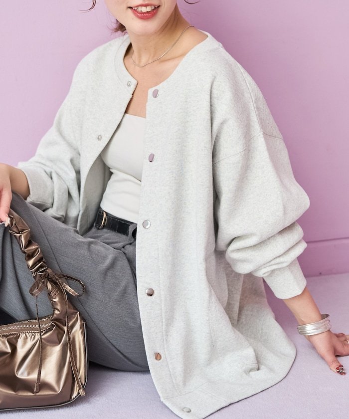 【フリークスストア/FREAK'S STORE】のヘビーウェイト スウェット スナップ カーディガン【限定展開】 25AW 人気、トレンドファッション・服の通販 founy(ファニー) ファッション Fashion レディースファッション Fashion for Women トップス・カットソー Cut & Sew Tops カーディガン・羽織り Layered Style Cardigans レディースパーカー・カジュアルフーディー Casual Hoodies & Sweatshirts スウェット・クルーネックトップス Sweatshirts & Crewnecks / Relaxed Fit Sweat Tops 2025年 2025 2025-2026秋冬・A/W Autumn/Winter 2025–26 AW25–26 冬 Winter / This Winter カットソー Cut and Sewn Top カーディガン Cardigan, Knitwear シルバー Silver, Metallic Silver スウェット / スエット Sweatshirt, Sweatwear パーカー Hoodie, Parka ベーシック Basic, Essential 人気 Popular, Best Seller A/W・秋冬 Autumn/Winter other-1|ID: prp329100004845077 ipo3291000000035330362