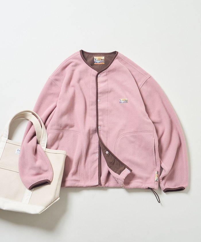 【フリークスストア/FREAK'S STORE】の配色 フリース スナップカーディガン 25AW インテリア・キッズ・メンズ・レディースファッション・服の通販 founy(ファニー) 　ファッション　Fashion　レディースファッション　Fashion for Women　トップス・カットソー　Cut & Sew Tops　カーディガン・羽織り　Layered Style Cardigans　2025年　2025　2025-2026秋冬・A/W　Autumn/Winter 2025–26 AW25–26　冬　Winter / This Winter　おすすめ　Recommended / Our Picks　アウトドア　Outdoor Clothing　カットソー　Cut and Sewn Top　カーディガン　Cardigan, Knitwear　スウェット / スエット　Sweatshirt, Sweatwear　ドローコード　Drawcord, Drawstring Cord　パイピング　Piping, Trim Design　ポケット　Pocket, Pocket Detail　洗える　Machine Washable　A/W・秋冬　Autumn/Winter　コーラルピンク|ID: prp329100004845087 ipo3291000000035330407