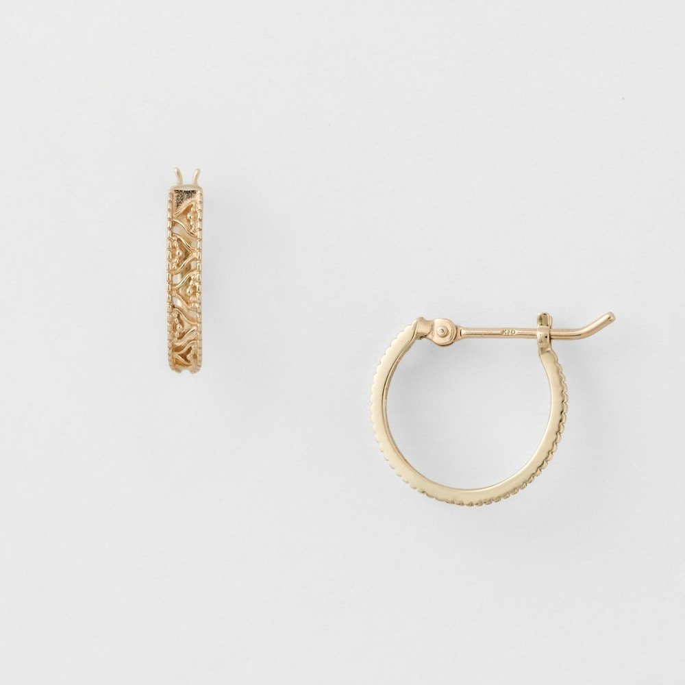 【アガット/agete】のK10フープピアス 人気、トレンドファッション・服の通販 founy(ファニー) 　ファッション　Fashion　レディースファッション　Fashion for Women　フープ　Hoop, Hoop Earrings　透かし　Cut-Out, Lacework　 other-1|ID: prp329100004845169 ipo3291000000036284993