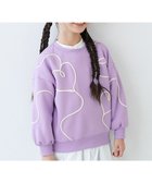 【デビロック/devirock / KIDS】のハート刺繍 裏起毛トレーナー トレーナー トップス 25AW Gライラック|ID: prp329100004845185 ipo3291000000035330847