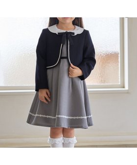 【エニー/ANY / KIDS】の【2点セット】ノーカラー ボレロジャケット+襟付き ワンピース 人気、トレンドファッション・服の通販 founy(ファニー) ファッション Fashion キッズファッション Fashion for Kids ワンピース Dresses インナー Innerwear ガーリー Girly, Feminine Style シンプル Simple, Minimal ジャケット Jacket, Outerwear チェック Check, Plaid, Tartan 人気 Popular, Best Seller フォーマル Formal, Dressy ボレロ Bolero, Short Cardigan ポケット Pocket, Pocket Detail リボン Ribbon, Bow レース Lace, Lace Fabric おすすめ Recommended / Our Picks エレガント 上品 Elegant セレモニー Ceremony 入学式 Entrance Ceremony |ID:prp329100004845197