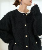 【フリークスストア/FREAK'S STORE】のミックスシャギー 金ボタン ニット カーディガン【限定展開】 25AW ブラック|ID: prp329100004845215 ipo3291000000035331167