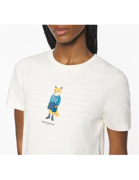 【メゾン キツネ/MAISON KITSUNE】 Maison Kitsune/DRESSED FOX REGULAR TEE-SHIRT人気、トレンドファッション・服の通販 founy(ファニー) ファッション Fashion レディースファッション Fashion for Women トップス・カットソー Cut & Sew Tops シャツ・ブラウス・オフィスカジュアル Elegant Blouses & Button-Ups ワンピース Dresses フォーマル・パーティードレス・結婚式用ドレス Elegant & Casual Dresses 冬 Winter / This Winter フィット Fit, Slim Fit フレンチ French, French Style プリント Print, Printed Pattern レギュラー Regular, Standard Fit エレガント 上品 Elegant 半袖 Short Sleeve, Half Sleeve A/W・秋冬 Autumn/Winter |ID:prp329100004845219