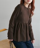 【ディスコート/Discoat】の《新色追加/リバイバル》【WEB限定】リブ切替ペプラムプルオーバー ブラウン|ID: prp329100004845224 ipo3291000000035331241