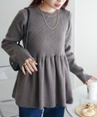 【ディスコート/Discoat】の《新色追加/リバイバル》【WEB限定】リブ切替ペプラムプルオーバー モカ|ID: prp329100004845224 ipo3291000000035331243