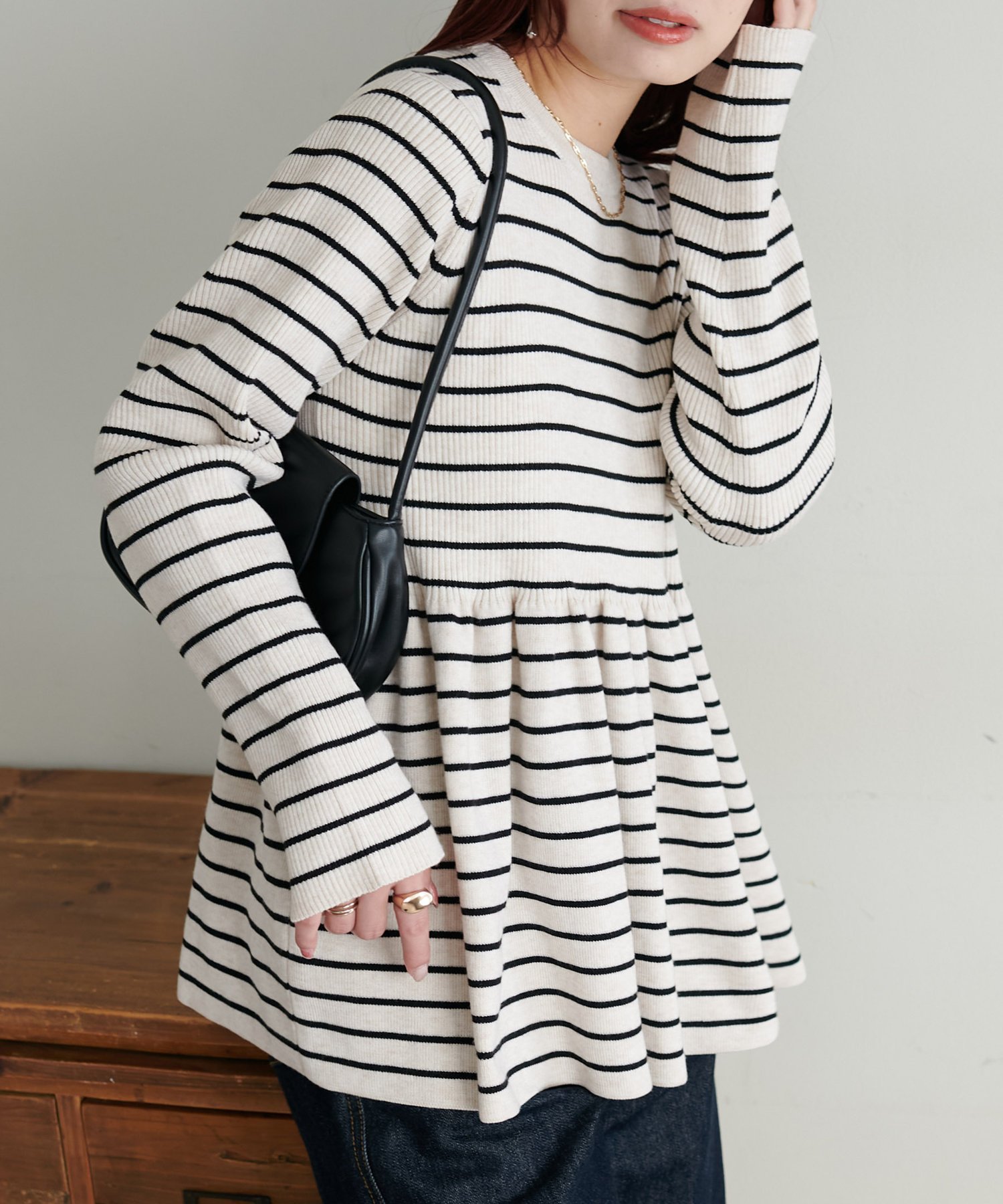 【ディスコート/Discoat】の《新色追加/リバイバル》【WEB限定】リブ切替ペプラムプルオーバー インテリア・キッズ・メンズ・レディースファッション・服の通販 founy(ファニー) ファッション Fashion レディースファッション Fashion for Women トップス・カットソー Cut & Sew Tops カジュアルプルオーバー・ニットトップス Pullovers & Knit Tops / Casual Pullovers アクセサリー Fashion Accessories 切替 Switching, Contrast Panel スリム Slim, Slim Fit とろみ Fluid, Flowy Fabric タイトスカート Pencil Skirt, Tight Skirt デニム Denim, Jeans Material トレンド Trend, Trending Now フレア Flare, Flared ペプラム Peplum, Flared Hem ボトム Bottoms, Lower Wear レギンス Leggings, Stretch Pants A/W・秋冬 Autumn/Winter おすすめ Recommended / Our Picks トープ|ID: prp329100004845224 ipo3291000000035331247