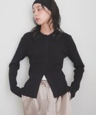 【リアン/Lian】のクルミボタンリブポロニット 人気、トレンドファッション・服の通販 founy(ファニー) ファッション Fashion レディースファッション Fashion for Women トップス・カットソー Cut & Sew Tops ニット Knit Tops & Sweaters カーディガン Cardigan, Knitwear thumbnail ブラック|ID: prp329100004845236 ipo3291000000035600002
