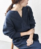 【シップス フォー ウィメン/SHIPS】のSHIPS any 手洗い可能 起毛 ワッフル ヘンリーネック コンパクト プルオーバー ネイビー|ID: prp329100004845238 ipo3291000000035331382