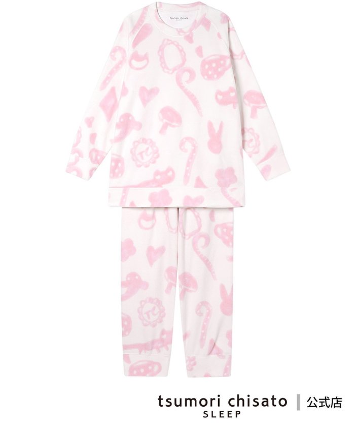 【ツモリチサト スリープ/tsumori chisato SLEEP】のツモリチサト スリープ パジャマ マイクロフリース素材(本体) あったか 長袖 長ズボン インテリア・キッズ・メンズ・レディースファッション・服の通販 founy(ファニー) https://founy.com/ ファッション Fashion レディースファッション Fashion for Women トップス・カットソー Cut & Sew Tops スリーブ Sleeve, Long Sleeve / Short Sleeve パジャマ Pajamas, Sleepwear ボトム Bottoms, Lower Wear モチーフ Motif, Design Theme 手描き Hand-Drawn, Illustrated 長袖 Long Sleeve, Full Sleeve |ID: prp329100004845282 ipo3291000000035331612