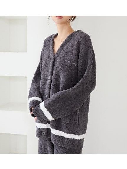 【ジェラート ピケ/gelato pique】のベビモココットンプレーティングカーディガン 人気、トレンドファッション・服の通販 founy(ファニー) 　ファッション　Fashion　レディースファッション　Fashion for Women　トップス・カットソー　Cut & Sew Tops　カーディガン・羽織り　Layered Style Cardigans　カーディガン　Cardigan, Knitwear　シンプル　Simple, Minimal　スマート　Smart, Elegant　ベーシック　Basic, Essential　モコモコ　Fuzzy, Fluffy　ロング　Long, Long-Length　ワンポイント　One Point, Statement Accent　おすすめ　Recommended / Our Picks　 other-1|ID: prp329100004845283 ipo3291000000035331615