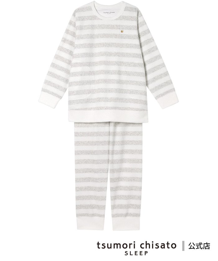 【ツモリチサト スリープ/tsumori chisato SLEEP】のツモリチサト スリープ パジャマ パイル(本体) あったか 長袖 長ズボン インテリア・キッズ・メンズ・レディースファッション・服の通販 founy(ファニー) https://founy.com/ ファッション Fashion レディースファッション Fashion for Women トップス・カットソー Cut & Sew Tops ネコ Cat, Feline Motif パジャマ Pajamas, Sleepwear ボトム Bottoms, Lower Wear ワンポイント One Point, Statement Accent 長袖 Long Sleeve, Full Sleeve |ID: prp329100004845287 ipo3291000000035331627