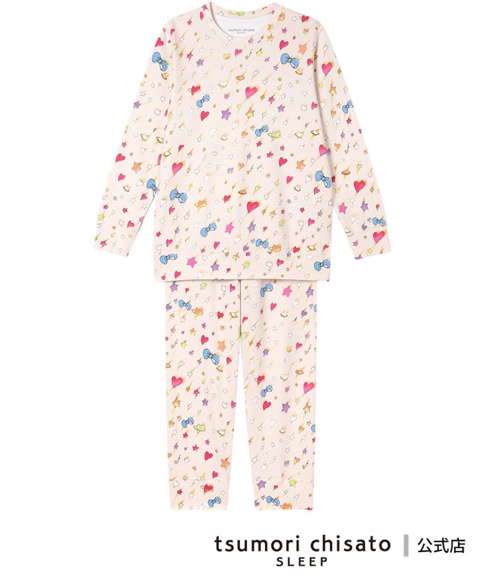 【ツモリチサト スリープ/tsumori chisato SLEEP】のツモリチサト スリープ パジャマ 綿100%(本体) あったか 長袖 長ズボン インテリア・キッズ・メンズ・レディースファッション・服の通販 founy(ファニー) https://founy.com/ ファッション Fashion レディースファッション Fashion for Women トップス・カットソー Cut & Sew Tops パジャマ Pajamas, Sleepwear ボトム Bottoms, Lower Wear モチーフ Motif, Design Theme リボン Ribbon, Bow 長袖 Long Sleeve, Full Sleeve |ID: prp329100004845291 ipo3291000000035331639