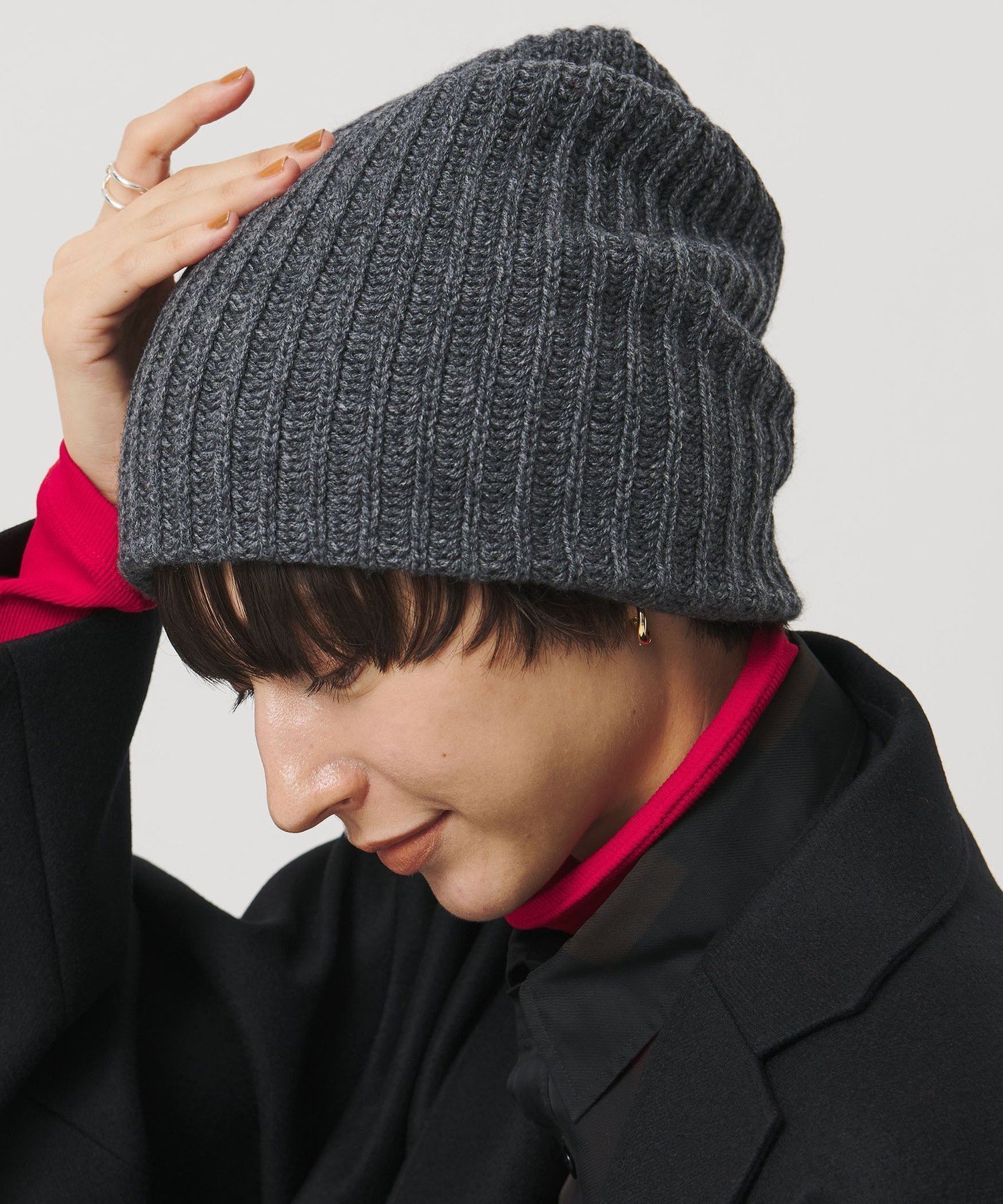 【ユナイテッドアローズ/UNITED ARROWS】のアゼ ニットキャップ インテリア・キッズ・メンズ・レディースファッション・服の通販 founy(ファニー) 　ファッション　Fashion　レディースファッション　Fashion for Women　トップス・カットソー　Cut & Sew Tops　ニット　Knit Tops & Sweaters　キャップ　Cap, Baseball Cap　MD.GRAY|ID: prp329100004845319 ipo3291000000035331771